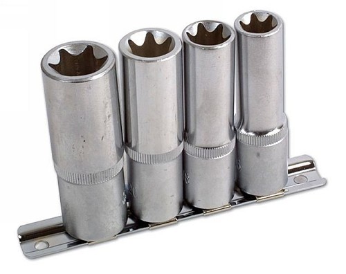 Piece deep star socket set - piece,