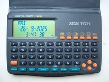 Vintage Zeon Tech Personal Organiser Digital Diary Clock Calculator Phone Book