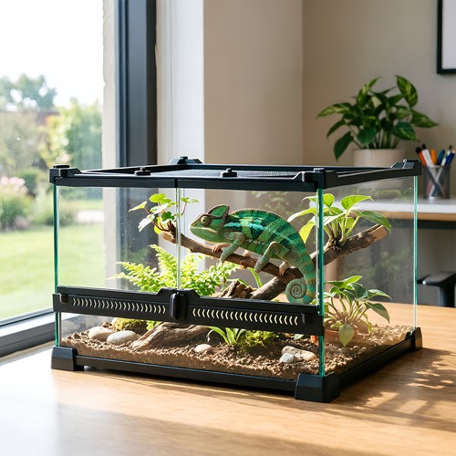 Glass terrarium reptile - glass,