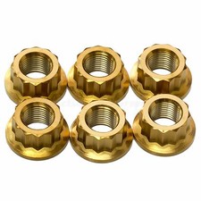 6x Gold Titanium Rear Sprocket
