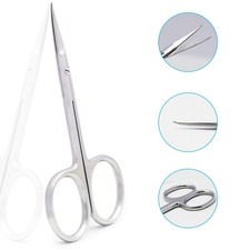 Professional Finger Toe Nail Scissors Curved Arrow Steel Manicure Cuticle Nail