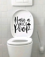 Toilet seat lid sticker quote - lid,