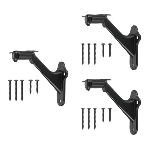 3pack black handrail bracket - 3pack,