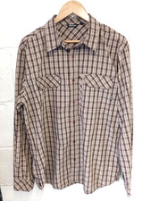 Rohan brown & orange check central shirt L/44"-46"chest
