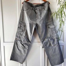 NEXT CARGO pants, Size 36, grey casual trousers, baggy, pockets, confortable