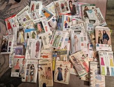 72 Mixed Vintage Sewing Patterns - budle joblot McCalls Burda Simple New Look 