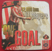 Vaux Sunderland FC Beer Mat