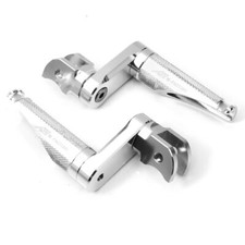 For Suzuki SV650 / S 99-15 14 13 12 11 SHINOBI Front Foot Pegs 40mm Lower Silver