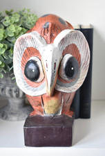 Hand Carved Wooden Owl