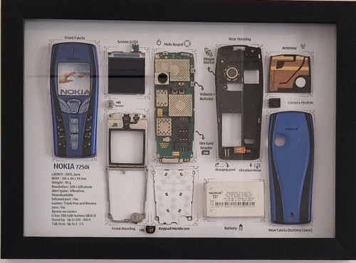Nokia 7250i teardown - art,, with