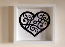 Box Frame Vinyl Decal Sticker Wall art Quote Topiary Love Heart