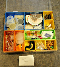 Lot 2 Sewing items etc,In Plastic Box, Sparkly things, Thimbles, Curtain Weights