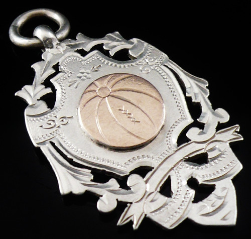 Sterling silver gold pocket - silver,
