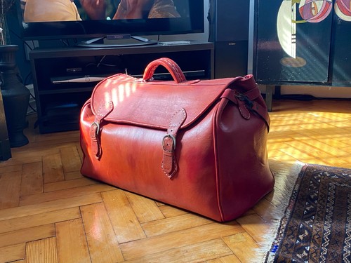 Red vintage handmade moroccan - red,