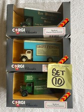 Corgi Toys Collectable Bundle of  3 Bedford Pantechnicon Lorries New Old Stock