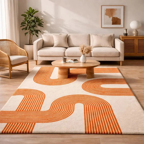 Modern hand tufted wool - modern,