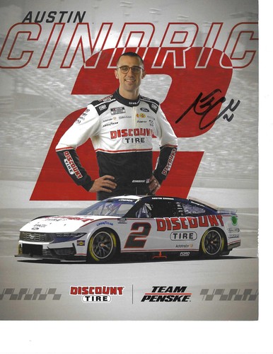 Austin cindric signed 8x10 - austin,