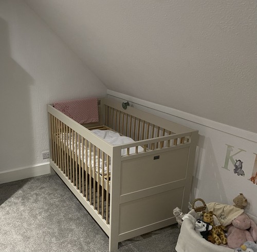Nested white cot bed - bed, including