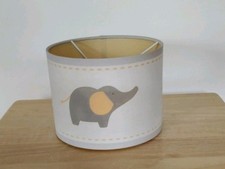 Cream Ceiling Shade for Child's/Babies Bedroom Orange Trim Elephants 
