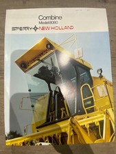 Sperry New Holland 8080 Series Combine Harvester Vintage Brochure 1980