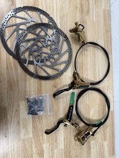 TRP DHR Evo Gold 220mm Rotors Front and Rear Brake Set