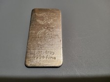 RARE .World Mint Eagle Vintage 1oz Silver Bar Ingot  Eagle 