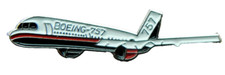 Boeing 757 Aeroplane Pin Badge