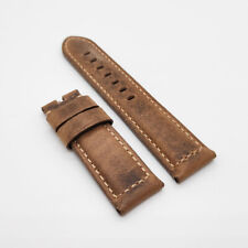 24mm Brown Crack Waxy Leather