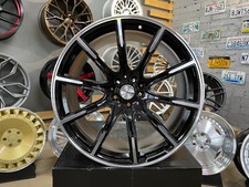 4 x 20 Inch 5x112 Brabus Style Gloss Black Wheels: Fits For Mercedes E Class