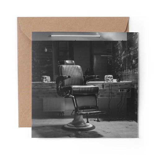Blank greeting card - bw,