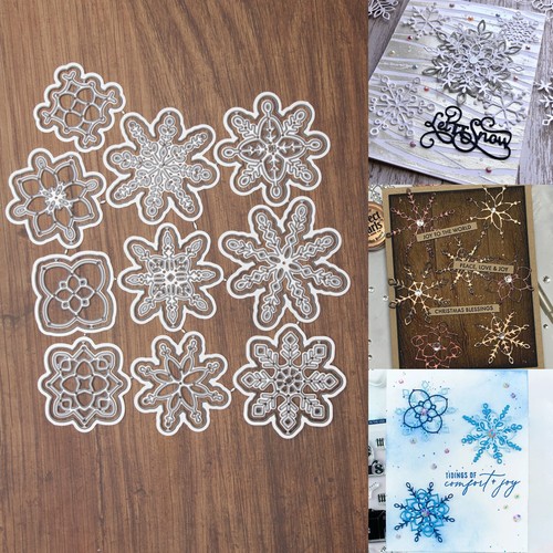 Ten stunning snowflakes - snowflakes, w
