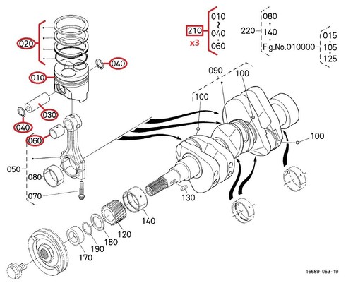 Set piston kits - of, &