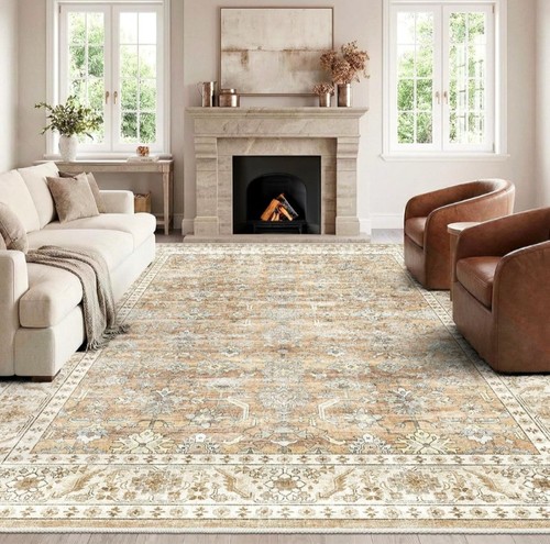 Homfine 200x300cm beige brown - 200x300cm,
