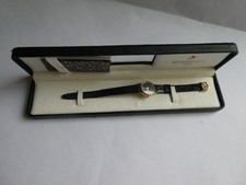 RAYMOND WEIL LADIES DIAMOND WATCH 18K GOLD PLATED MODEL 9923 BOXED