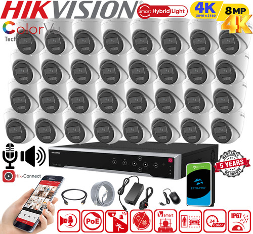 32ch hikvision cctv system - 32ch,