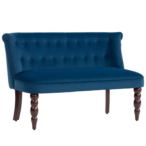Homcom velvet feel two seat - homcom, velvet-feel