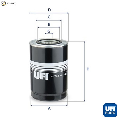 Oil filter 745 foroil - 23.745.00,