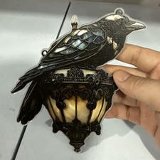 Gothic Raven on Lantern