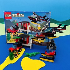 Vintage 90s Lego System 1996 Gator Landing 6563 Set Box Manual 99% Complete