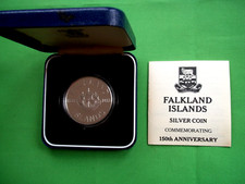 1833-1983 FALKLAND ISLANDS 150th ANNIVERSARY SILVER PROOF CROWN COIN