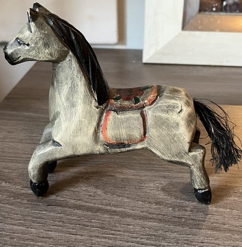 Vtg hand carved wooden - , hand-carved