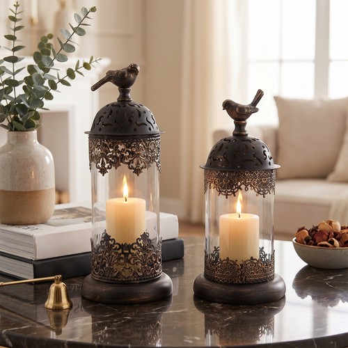 Moroccan style birdcage candle - style,