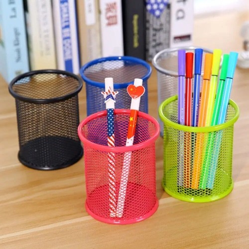 Desk tidy mesh pen pot - mesh, holder