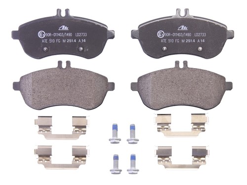 Brake pads set front - pads, right