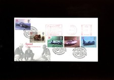1998 Speed Royal Mail FDC Castrol GTX Magnatec meter slogan.