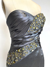 Silver Prom Dress Size 8 Gray