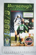 1998 programme Burscough v. Jarrow Roofing BCA, FA Cup 1st qualifying round