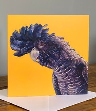 Cockatoo greeting card  - red