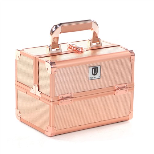 Rose gold makeup case vanity - makeup,