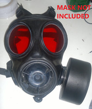 Gas mask lenses, S10, FM12, GP-5, MC-1, PMG, AIRSOFT SAFE, clear or DIY color 